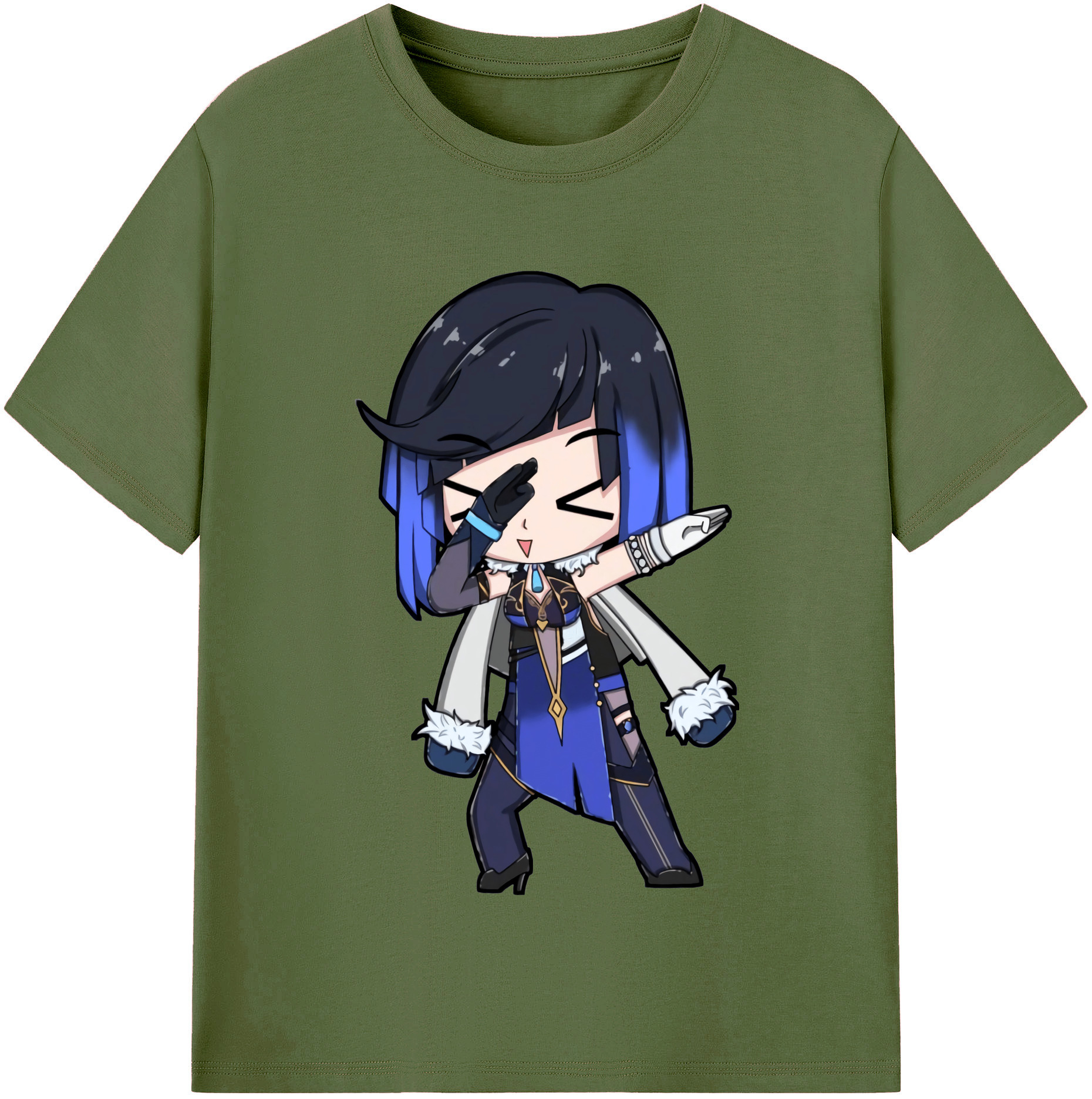 げんし神 夜兰 やらん genshin Yaran 綿100％半袖Tシャツ（フロントプリント）